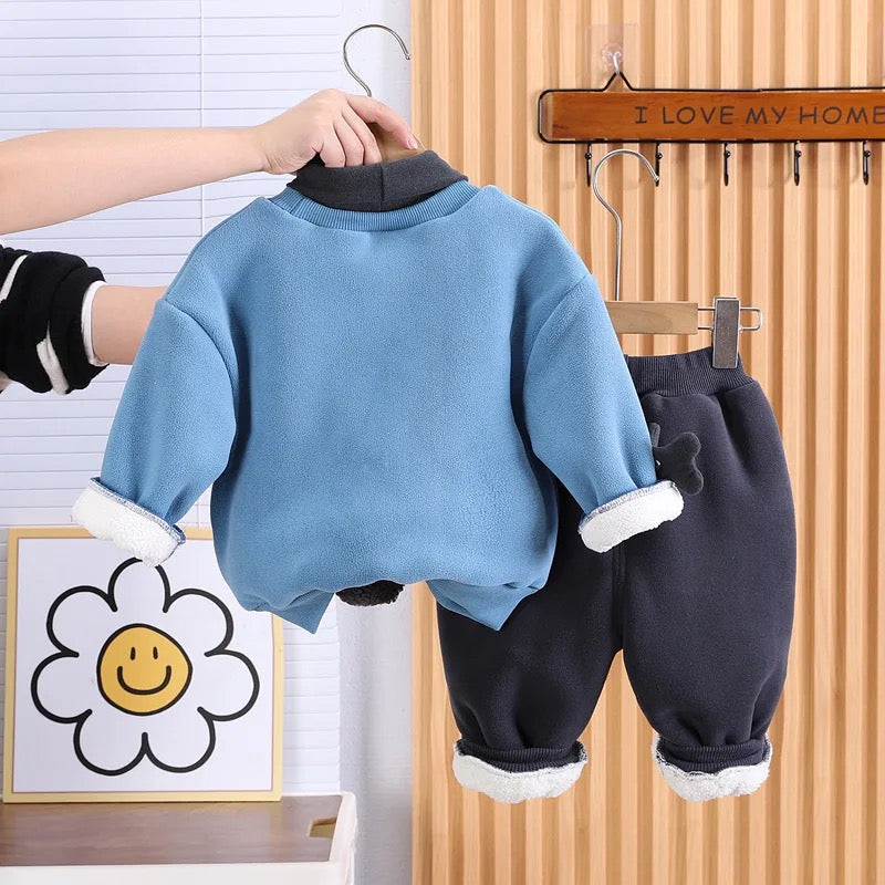 Kids Soft Knit Puppy-Themed Toddler Outfit