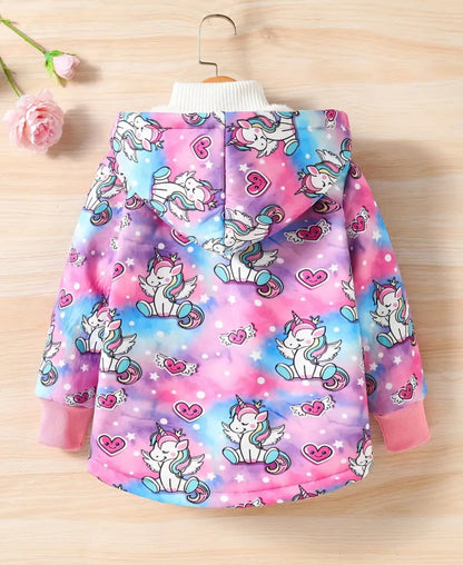 Pink Unicorn Fleece Jacket for Kids