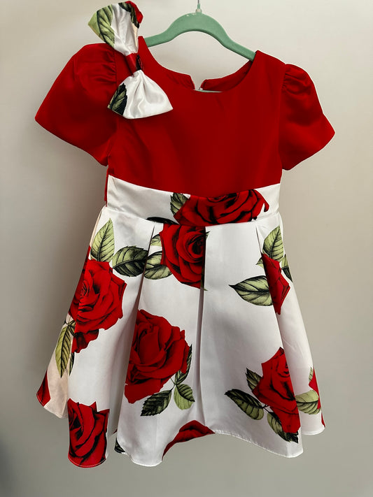 Red Rose Gala Party Dress